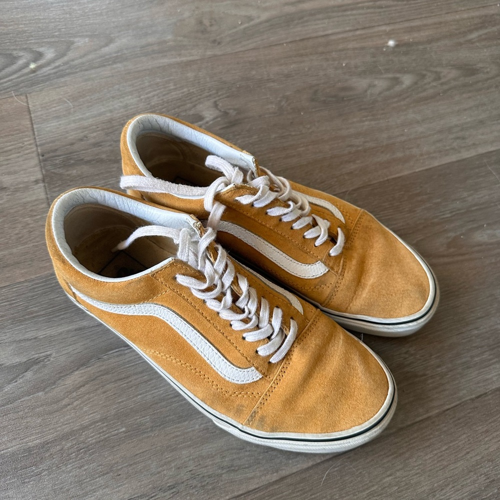 Suede yellow vans